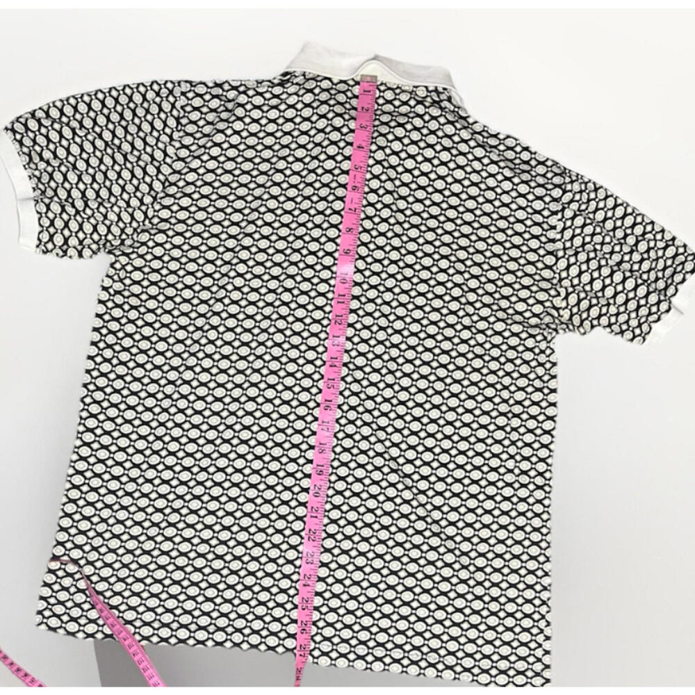 Par Four Retro Geometric Golf Polo Shirt Medium - Picture 6 of 7